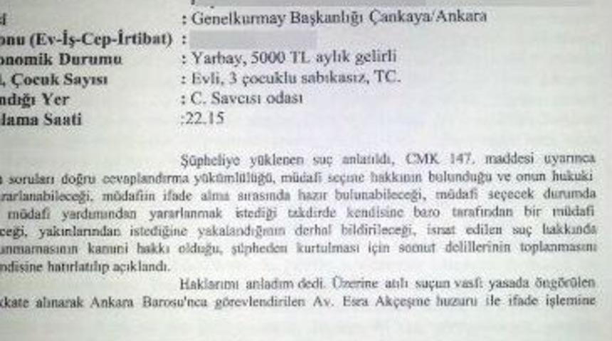 Genelkurmay Başkanının Yaveri İtiraf Etti: &ldquo;fet&ouml; Mensubuyum&rdquo;