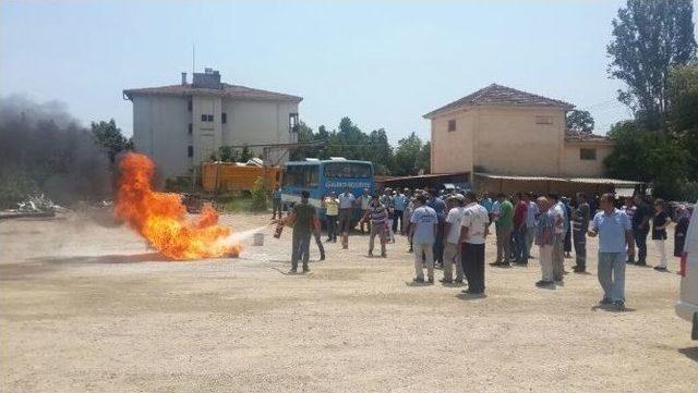 Alanya Belediyesi Personeli Yangına Karşı Bilinçlendiriliyor