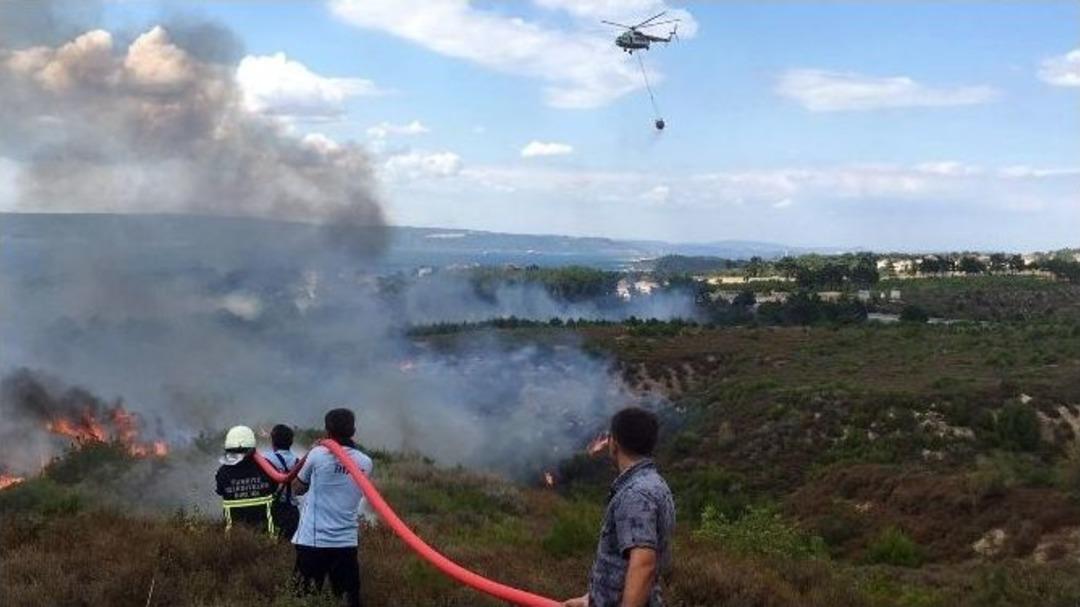 &Ccedil;anakkale&rsquo;de B&uuml;y&uuml;k Orman Yangını