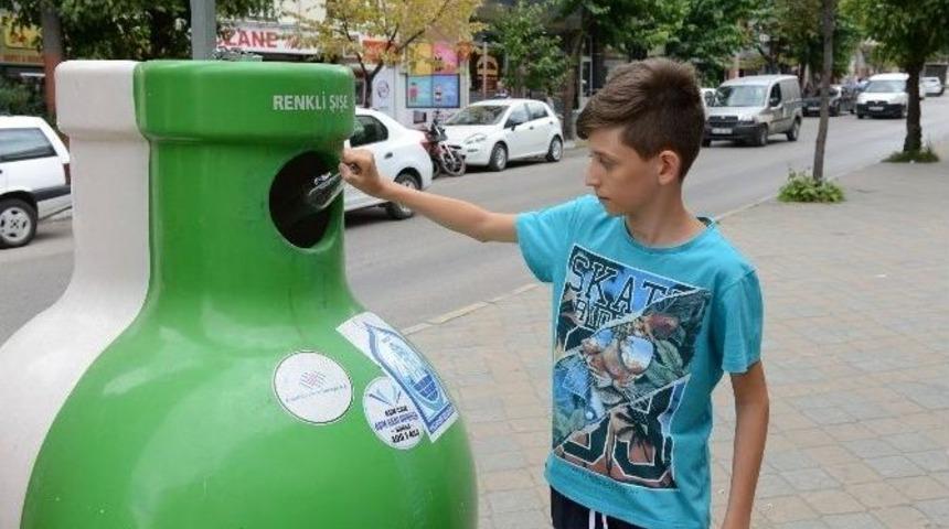 Yıldırım Belediyesi 130 Ton Cam Atık Topladı