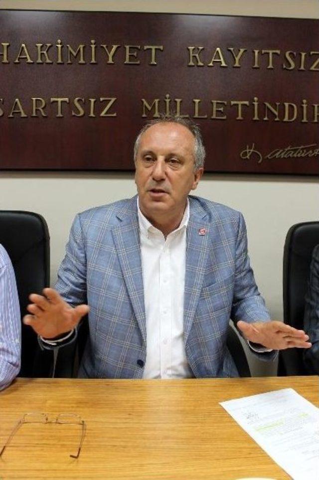 Muharrem İnce: “bütün Türkiye’yi Kapsayan ‘geniş Tabanlı Bir Demokratik Sivil Hükümet’ Kurulmalıdır”