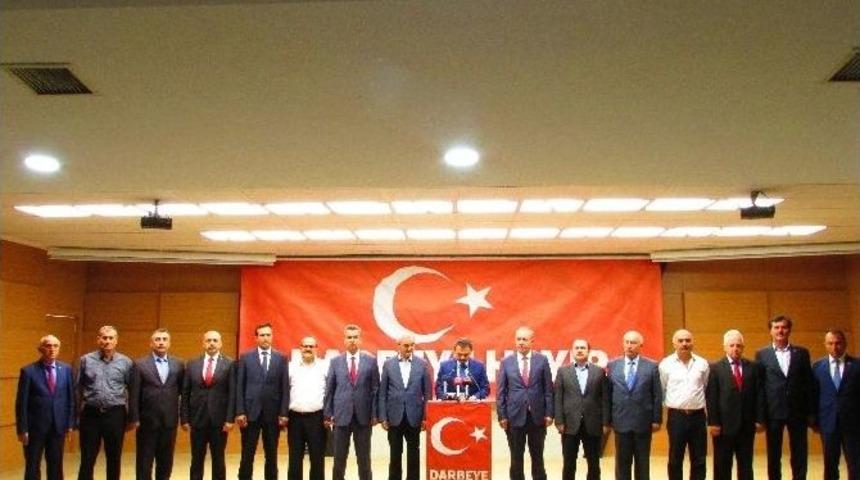 Belediye Başkanlarından Darbe Girişimine Ortak Tavır