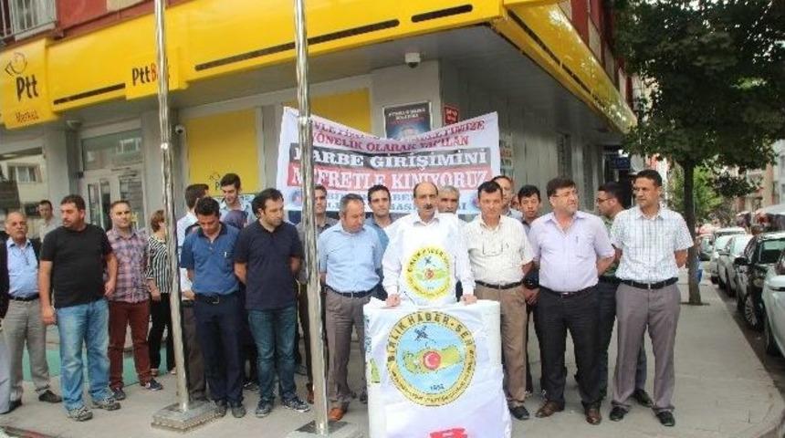Bilecik&rsquo;te Birlik Haber-sen&rsquo;den Darbe Girişimine Tepki