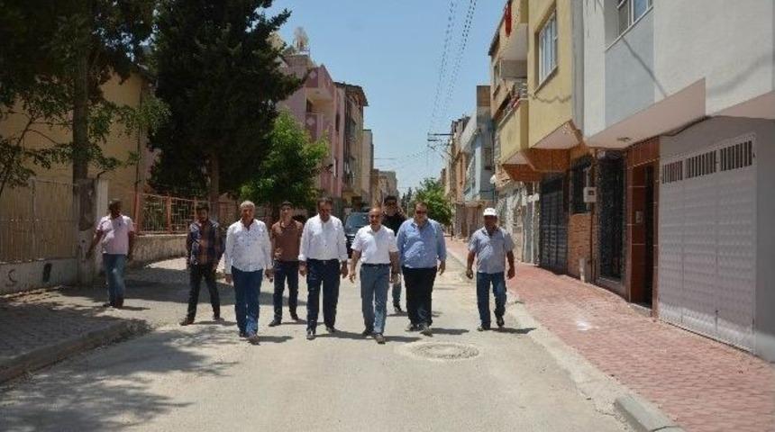 Kara, Kaldırım &Ccedil;alışmalarını İnceledi