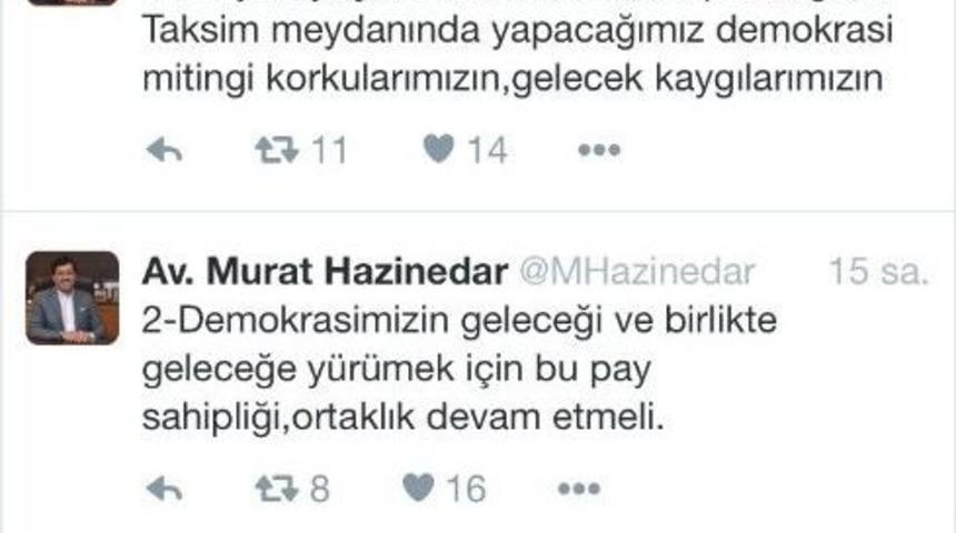 Başkan Murat Hazinedar Darbe Girişimini Kınadı