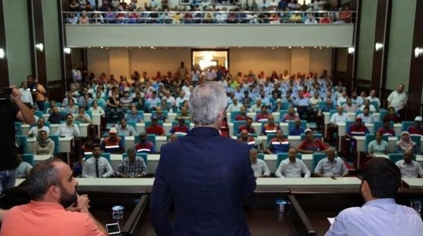 Belediye Personelinden Kınama