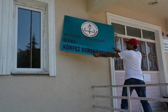 Burdur’da Bir Dershane Kapatıldı