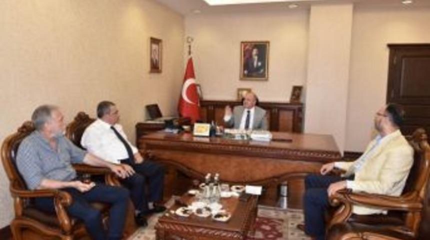 Borsa Ve Oda Başkanlarından Vali &Ccedil;akacak&rsquo;a Destek Ziyareti