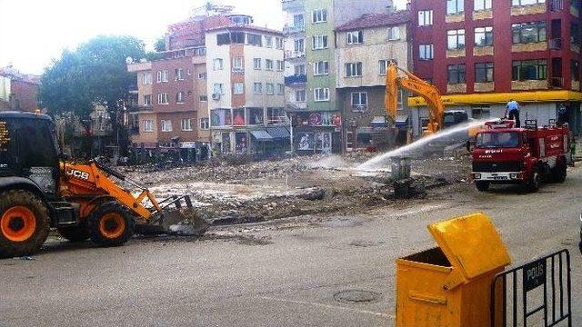 Bilecik’te Seven Çarşısı’nın Yıkım Çalışmaları Tamamlandı