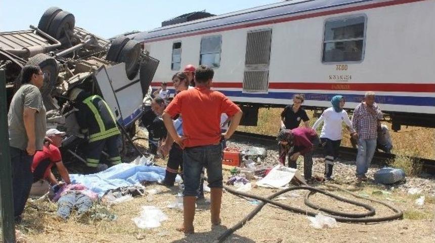 Alaşehir&rsquo;deki Tren Kazası