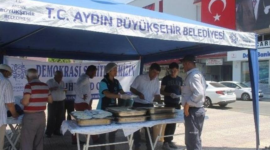 Aydın B&uuml;y&uuml;kşehirden Ko&ccedil;arlı&rsquo;da Demokrasi Şehitleri İ&ccedil;in Hayır
