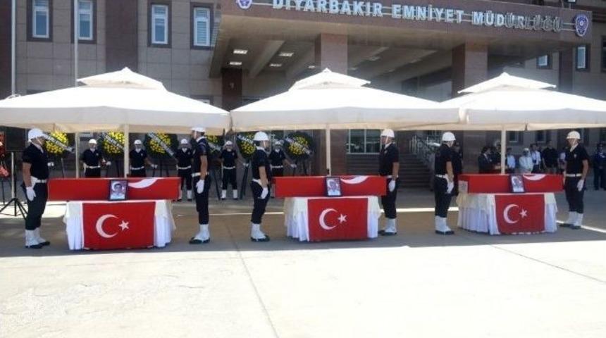 Ergani Şehitleri Memleketlerine Uğurlandı