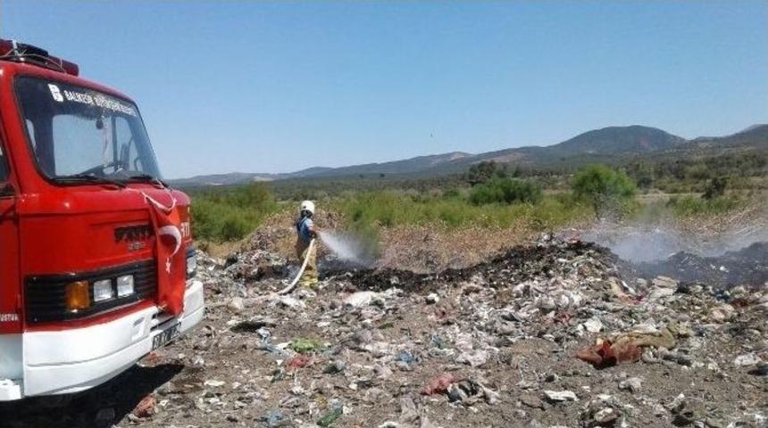 Havran&rsquo;da &Ccedil;&ouml;pl&uuml;k Yangını