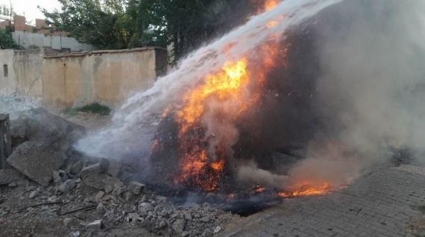 &Ccedil;alılık Yangını Evlere Sı&ccedil;ramadan S&ouml;nd&uuml;r&uuml;ld&uuml;