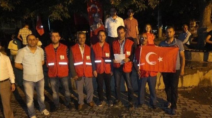 Malazgirt Kızılay&rsquo;dan Darbe Girişimine Karşı Bildiri