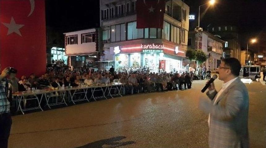 Bekiroğlu&rsquo;ndan Kargı&rsquo;da Demokrasi N&ouml;betine Destek