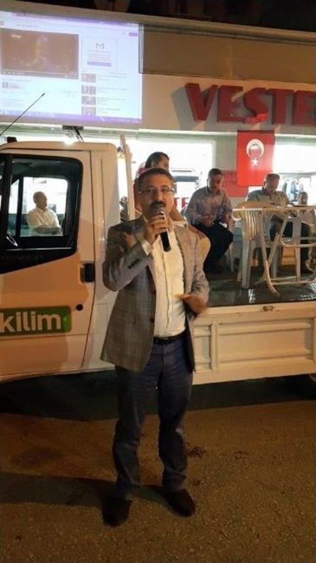 Bekiroğlu’ndan Kargı’da Demokrasi Nöbetine Destek