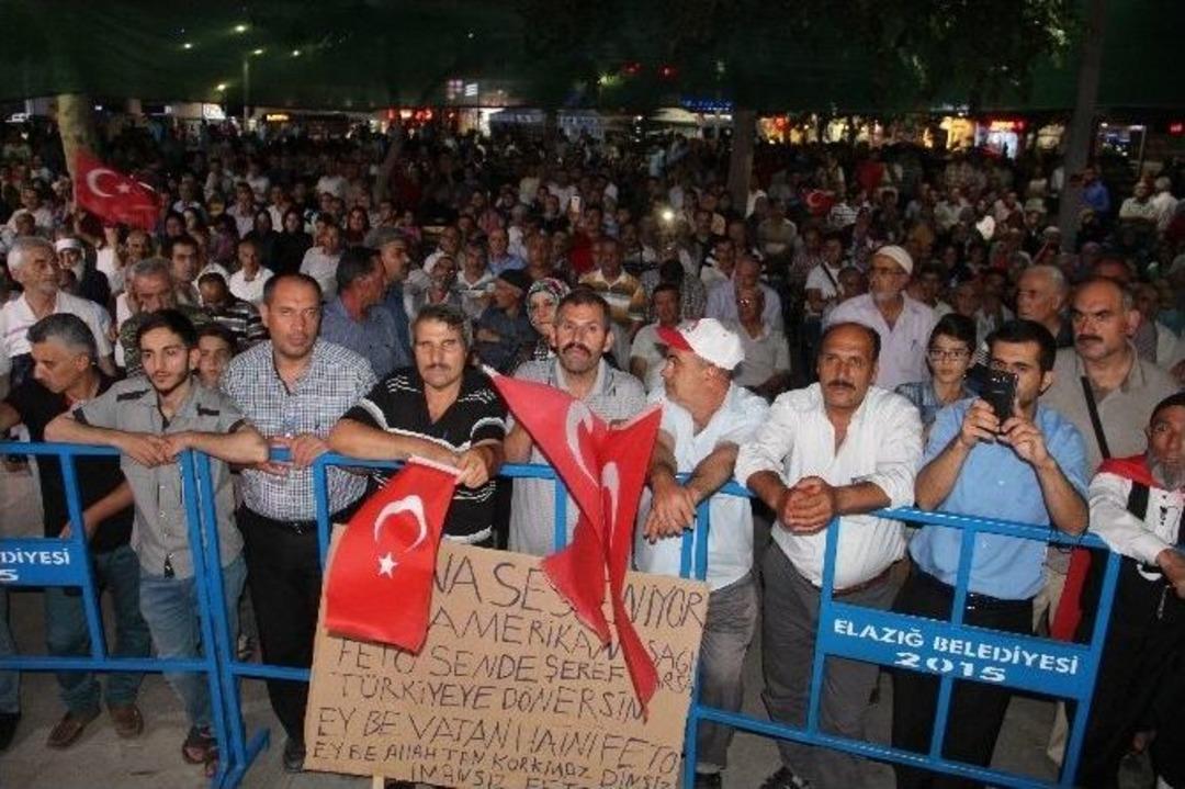 Elazığ&rsquo;da Demokrasi N&ouml;beti 24 Saat Aralıksız Devam Ediyor
