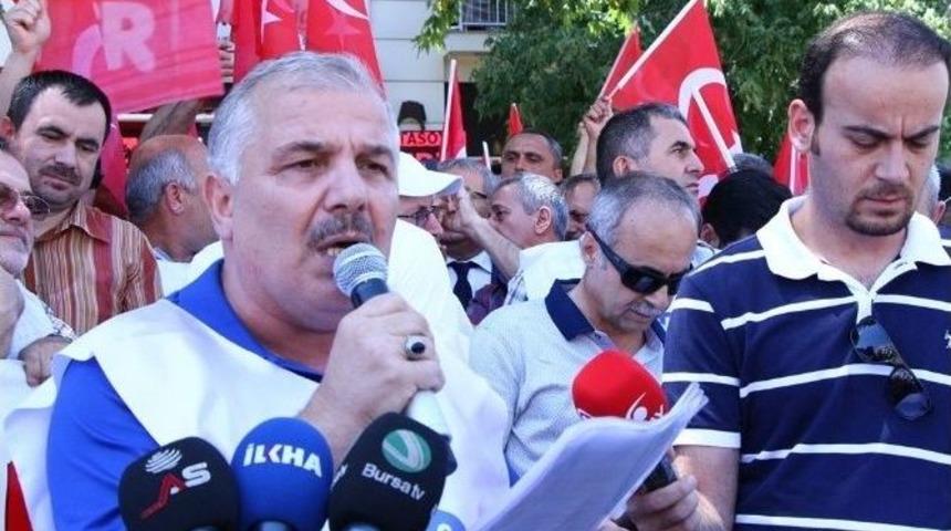 Memur-sen B&uuml;t&uuml;n &Uuml;yeleriyle Meydanlarda