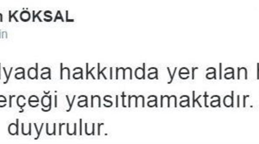 G&ouml;ksenin K&ouml;ksal, İhtarname &Ccedil;ektiği İddialarını Yalanladı