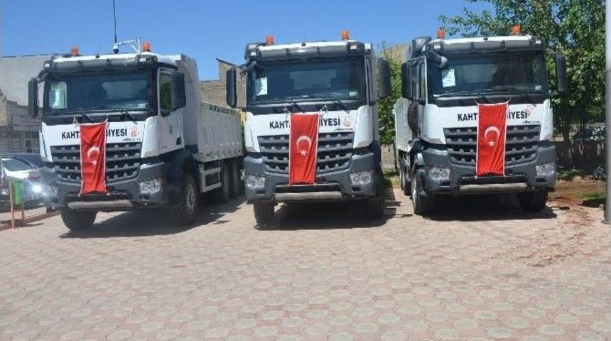 Kahta Belediyesi 5 Hafriyat Kamyonu Satın Aldı