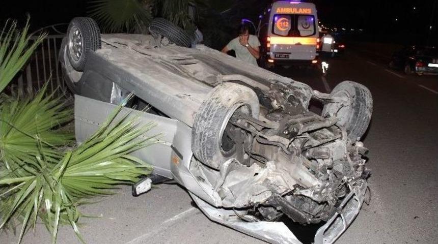 Otomobil Takla Attı: 4 Yaralı