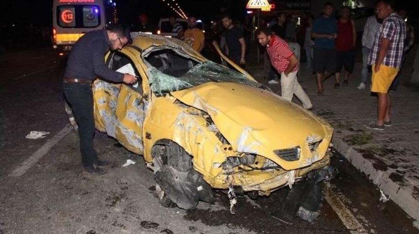 Samsun&rsquo;da Otomobil Takla Attı: 1 &Ouml;l&uuml;