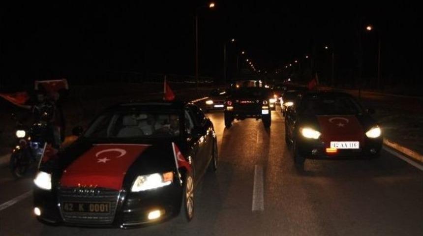 Seydişehir&rsquo;de Darbe Girişimine Tepkiler S&uuml;r&uuml;yor