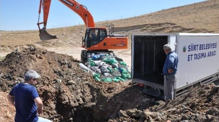 Siirt&rsquo;te Bin 600 Kilo Et İmha Edildi