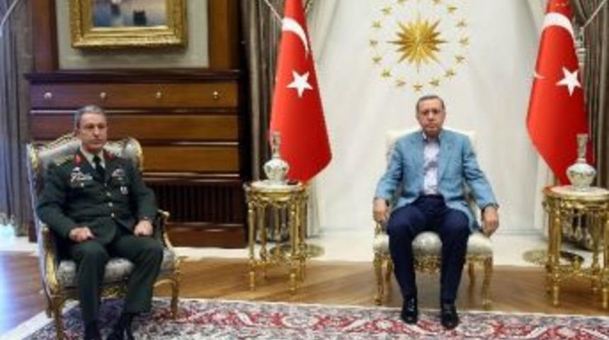Cumhurbaşkanı Erdoğan İle Orgeneral Akar G&ouml;r&uuml;şmesi Sona Erdi