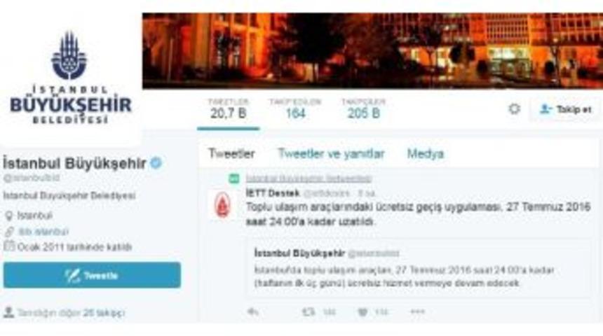İstanbul&rsquo;da Ulaşım &Uuml;&ccedil; G&uuml;n Daha &Uuml;cretsiz