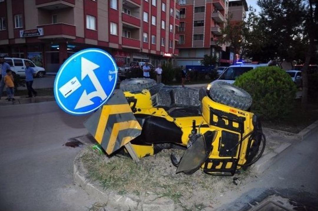 Bursa&rsquo; Da Atv Takla Attı: 1 Yaralı