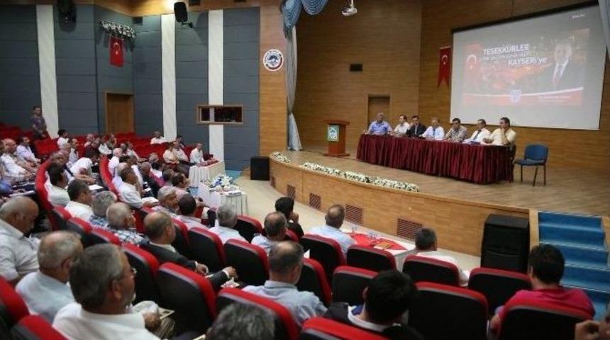 Melikgazi&rsquo;nin Gelişim Ve Yatırım Stratejisi Muhtarlarla Belirleniyor