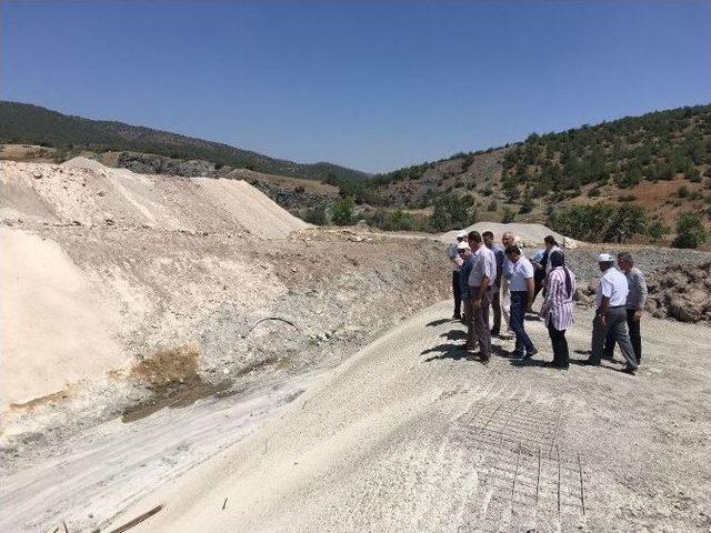 Başkan Kara, Vali Çataklı İle Yukarı Afrin Barajında İncelemelerde Bulundu