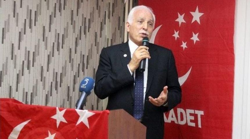 Saadet Partisi Genel Başkanı Mustafa Kamalak Tavşanlı&rsquo;da