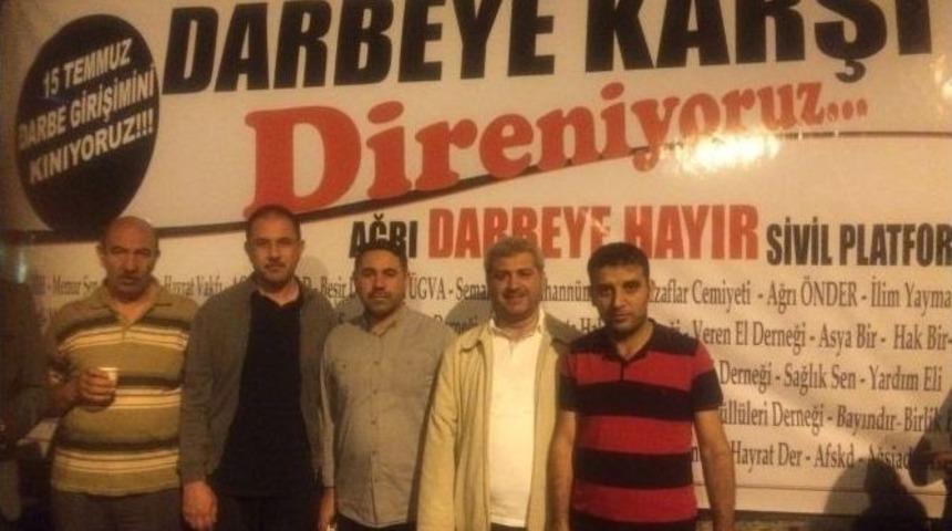 Ağrı K&uuml;lt&uuml;r Ve Eğitim Derneği&rsquo;nden Darbe Girişimine Kınama