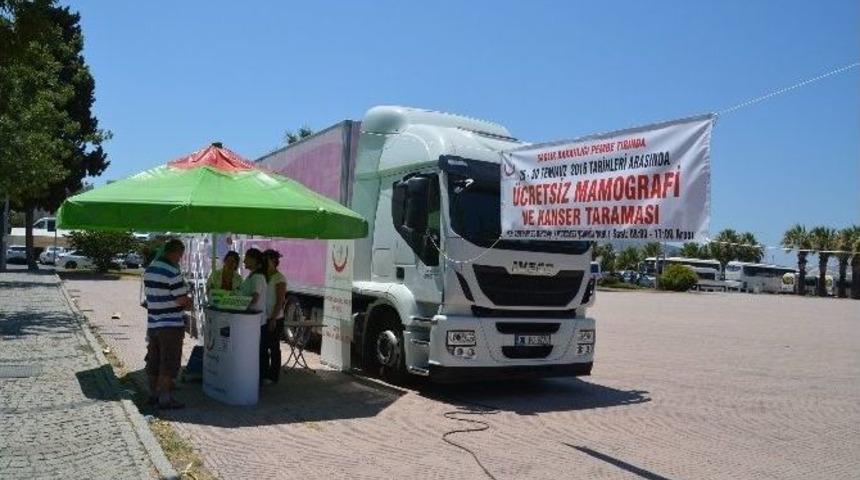 Kanser Tarama Tır&rsquo;ı &rsquo;pembe Prenses&rsquo; Aliağa&rsquo;da