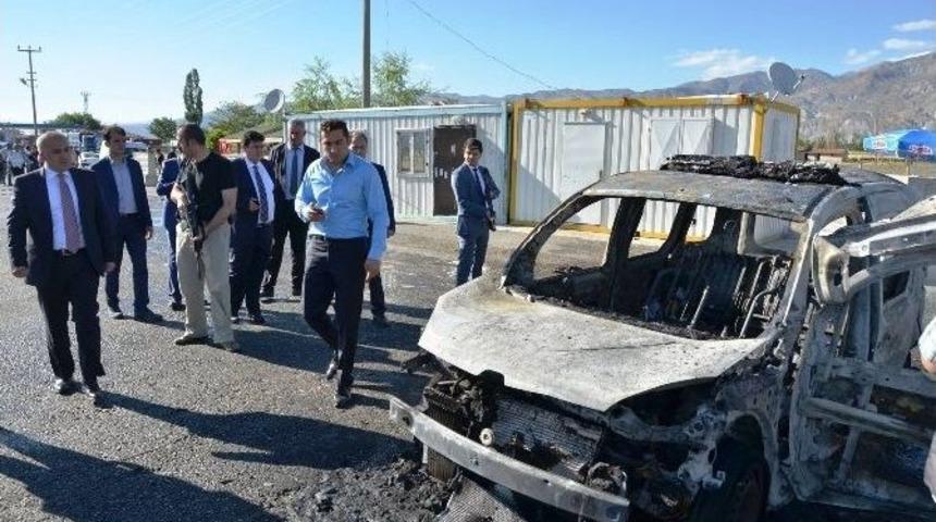 Vali Arslantaş Olay Yerinde İncelemede Bulundu