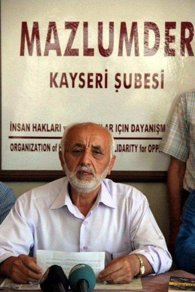 Mazlumder Kayseri Şube Başkanı Ahmet Taş: