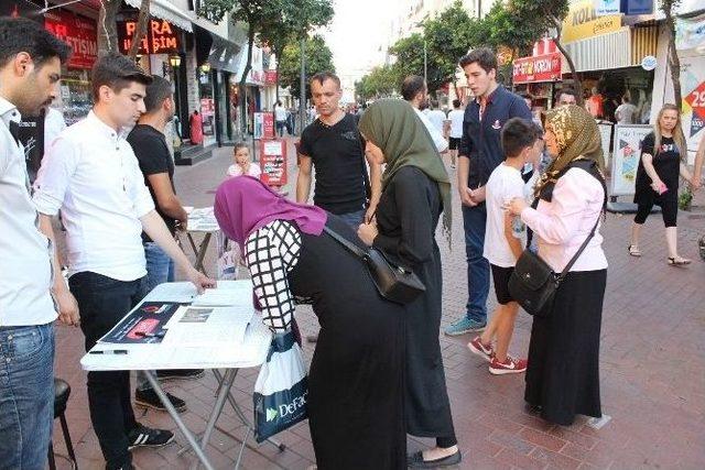 Aydın’da Alperen Ocağı Üyesi Gençler İdam Talep Etti