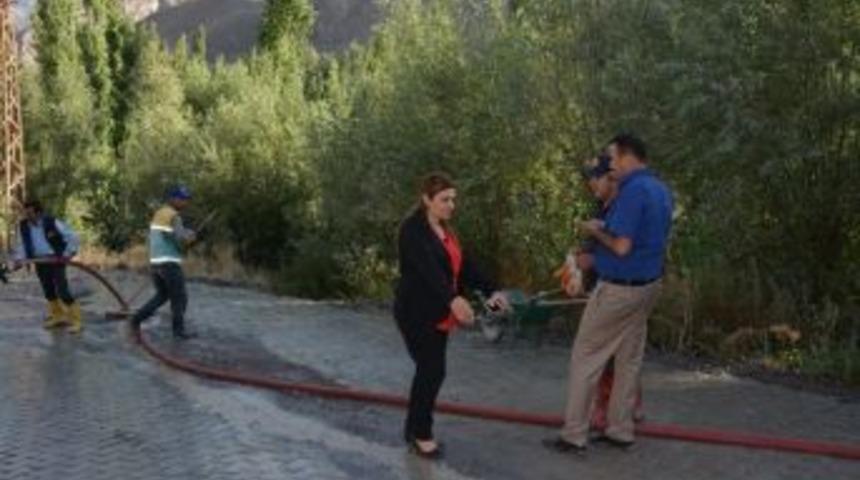 Belediyeden Yol D&uuml;zenleme Ve Temizlik &Ccedil;alışması