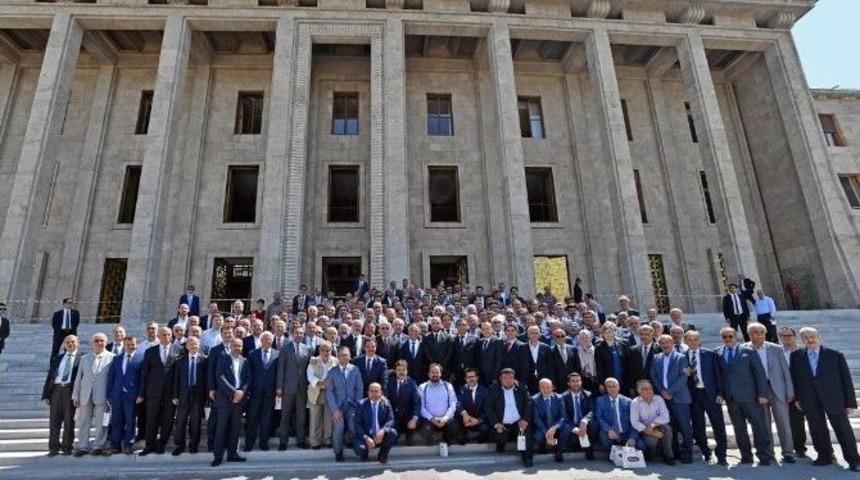 Tgtv &Uuml;yeleri Tbmm Başkanı Kahraman&rsquo;a Ge&ccedil;miş Olsun Ziyaretinde Bulundu