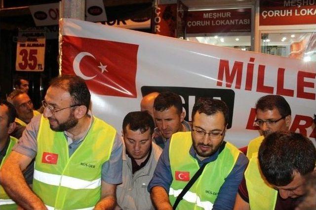 Müs-der, Milli İrade Bekçilerine İkram Nöbetinde…