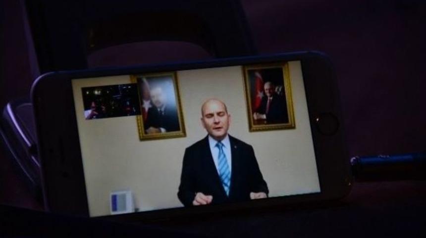 Bakan Soylu, Erbaalılara G&ouml;r&uuml;nt&uuml;l&uuml; Hitap Etti