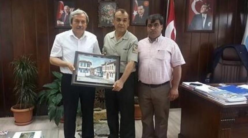 Komutan Akbulut&rsquo;tan Belediye Başkanı Şahin&rsquo;e Veda Ziyareti