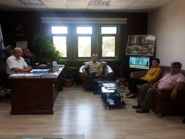 Komutan Akbulut’tan Belediye Başkanı Şahin’e Veda Ziyareti