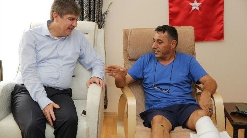 Başkan T&uuml;rel&rsquo;den Kahraman Gaziye Ge&ccedil;miş Olsun Ziyareti