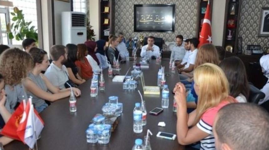 T&ouml;mer&rsquo;li &Ouml;ğrencilerden Başkan Aksoy&rsquo;a Ziyaret
