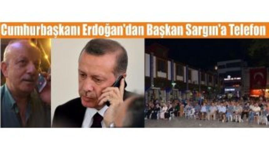 Cumhurbaşkanı Erdoğan, Başkan Sargın&rsquo;ın Cep Telefonundan İzniklilere Seslendi