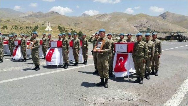 Hakkari Şehitlerine Uğurlama Töreni